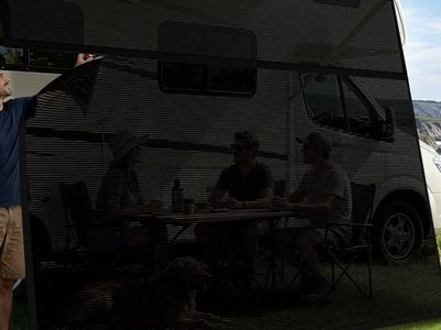 Carefree EZ ZipBlocker 15ft x 9ft Black RV Awning Sun Shade Screen (Model 701509)