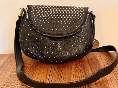 Marc Jacobs Black Studded Crossbody