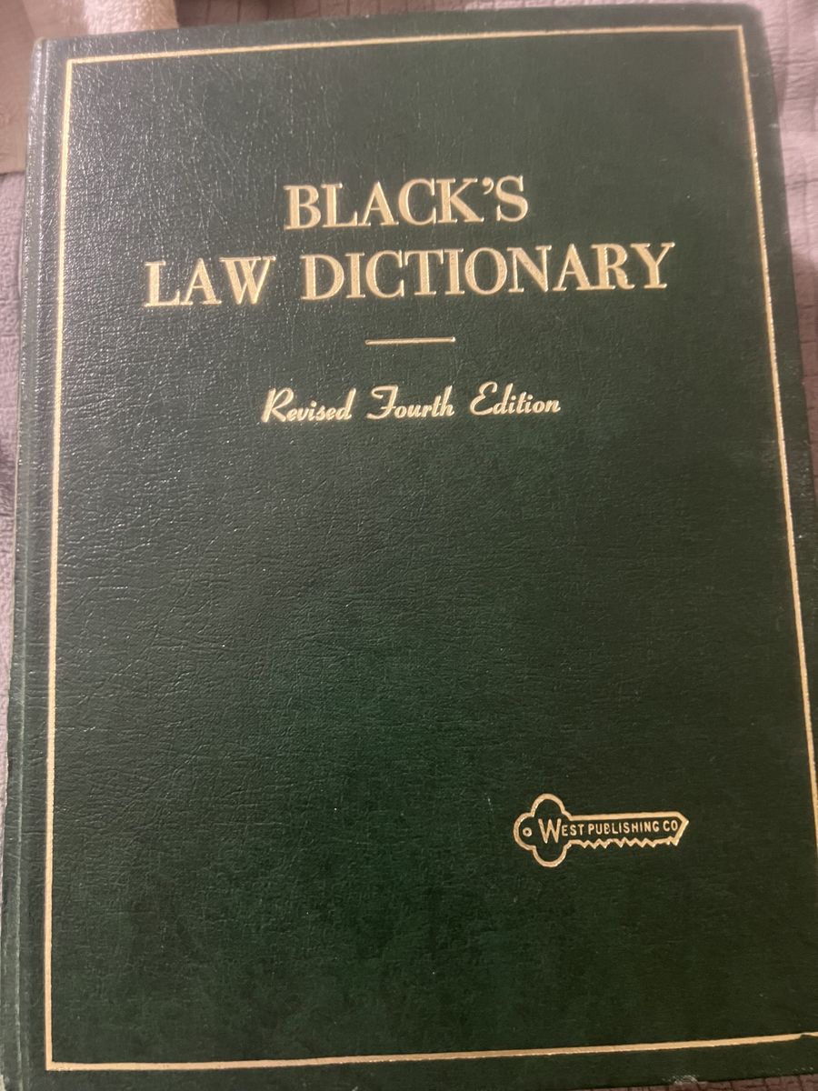 Black's Law Dictionary Revised Fourth Edition by Henry Campbell Black