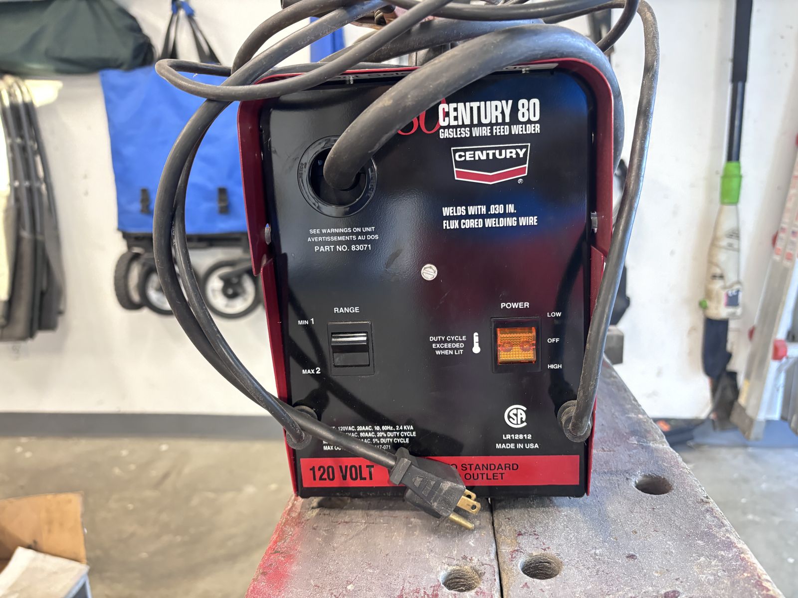 Century 80 Flux-Core Wire Feed Welder – Made in USA
