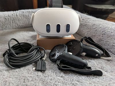 meta quest 3 with controllers and warranty