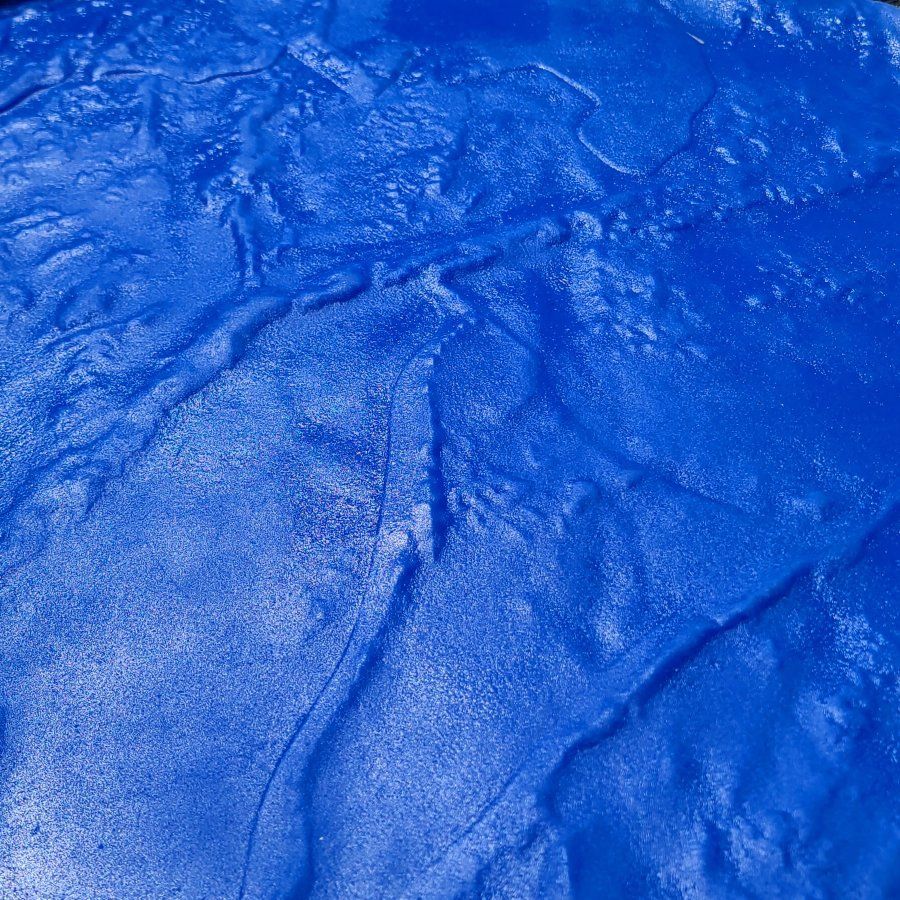 2 NEW Concrete Stamp Mats Blue Rock Texture - Great for Patios & Walkways.