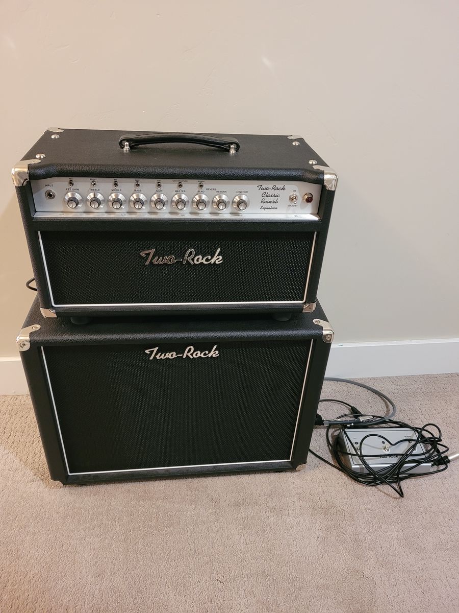 Two Rock Classic Reverb 100/50 Head and Matching 1x12 Cab