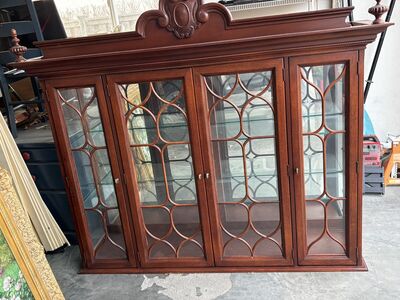 VIntage Two-piece China Cabinet
