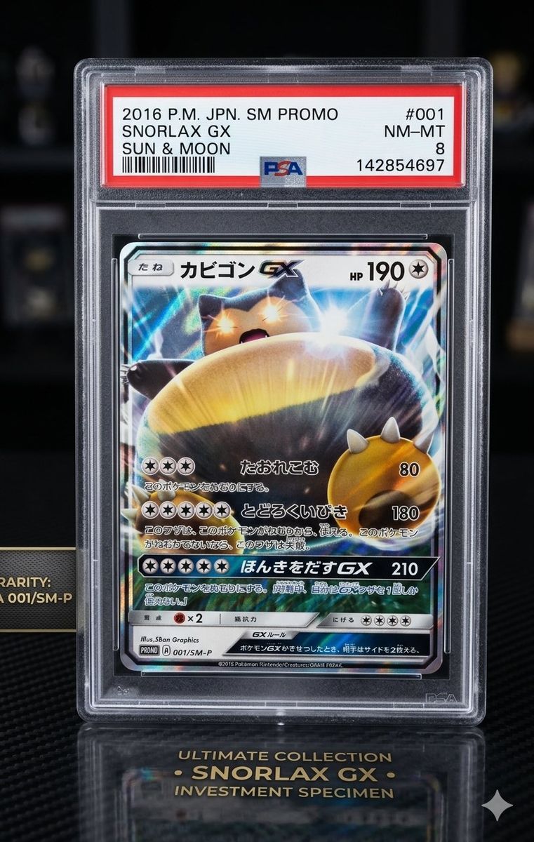 ​2016 Pokemon Japanese SM Promo Snorlax GX #001 Ho