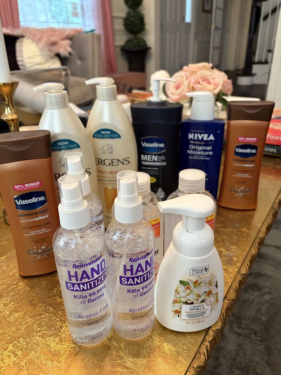 Lotions and hand sanitizers 