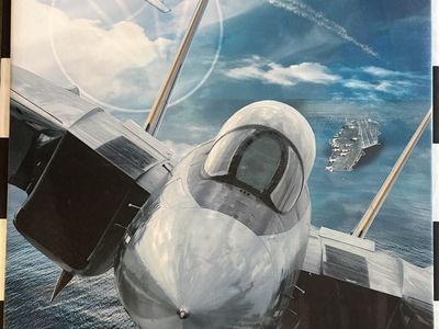 Top Gun / Fighter Jet Canvas Wall Art – Set of 2