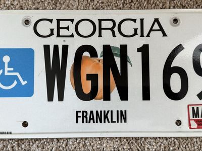 Expired Georgia License Plate