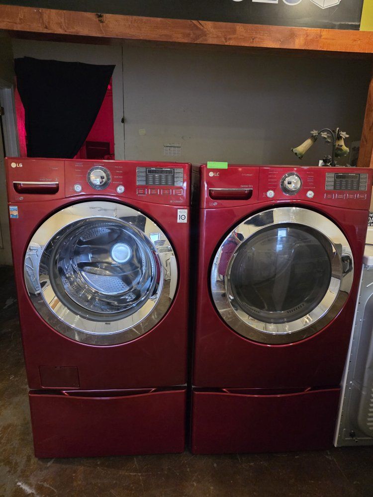 LG WASHER AND ELECTRIC DRYER