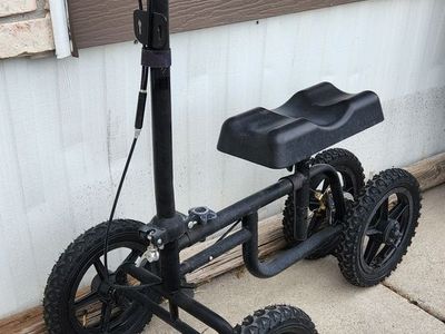 Knee scooter with all terrain wheels