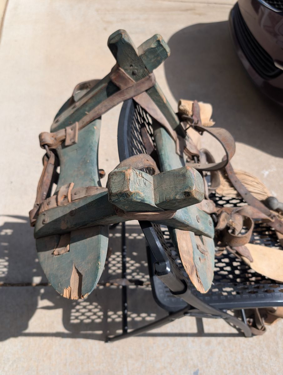 Antique Wooden Sawbuck Horse Pack Saddle