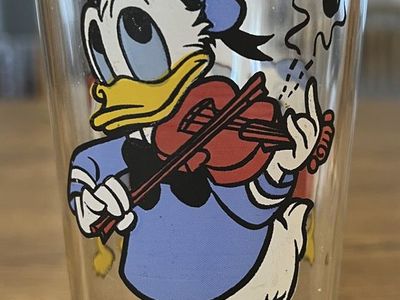 Vintage 1978 Pepsi Collector Series Disney Donald Duck & Nephews 16-ounce Glass