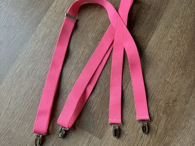 Hot Pink Adult Men’s Suspenders