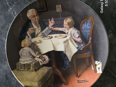 Norman Rockwell Knowles The Gourmet Limited Edition Collector Plate 84-R70-3.9 1985