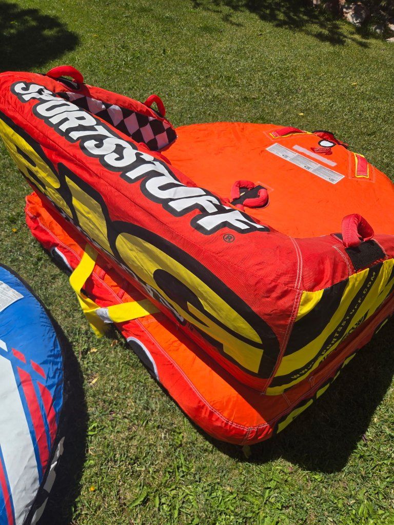 AIRHEAD SPORTSSTUFF & HYDRO X Towable Tubes, Radar Magic Carpet Kneeboard - Water Sports Bundle