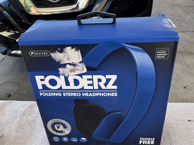 New Sentry Folderz folding stereo headphones