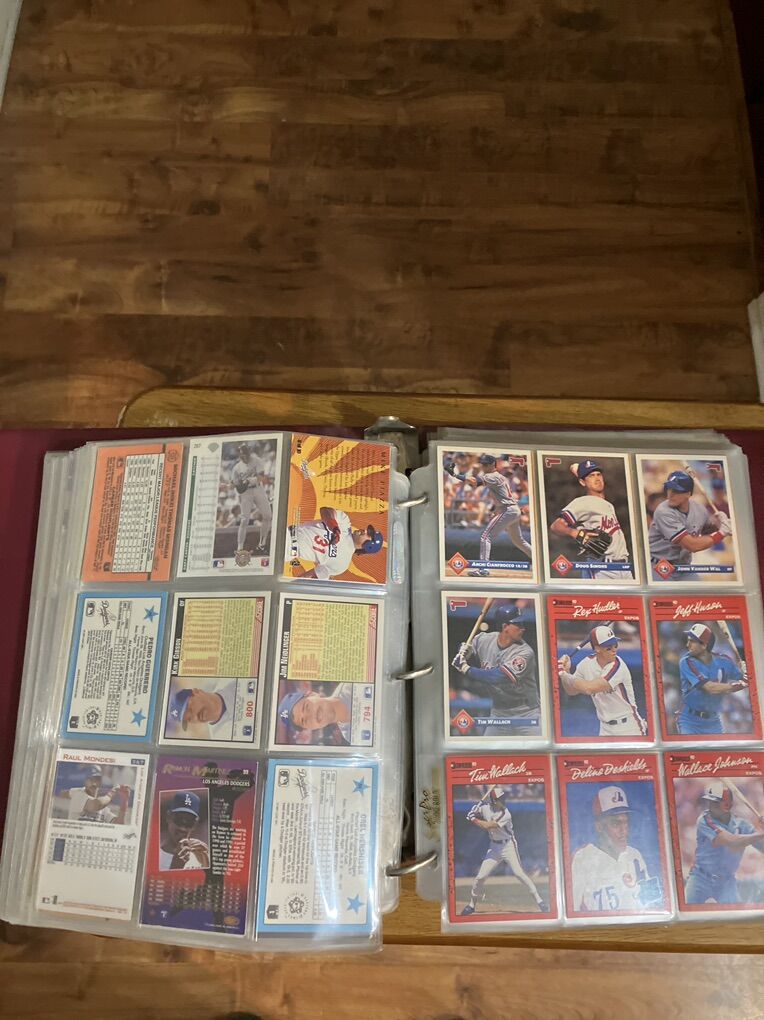 Album Filled With 1980s&1990s Baseball Cards