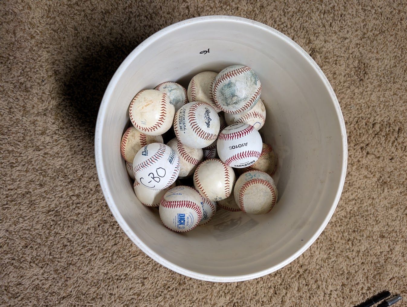 36 Youth League Baseballs-Mixed Brands- Used One Season
