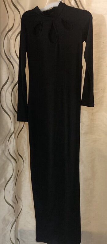 Black New Years Christmas Long Dress