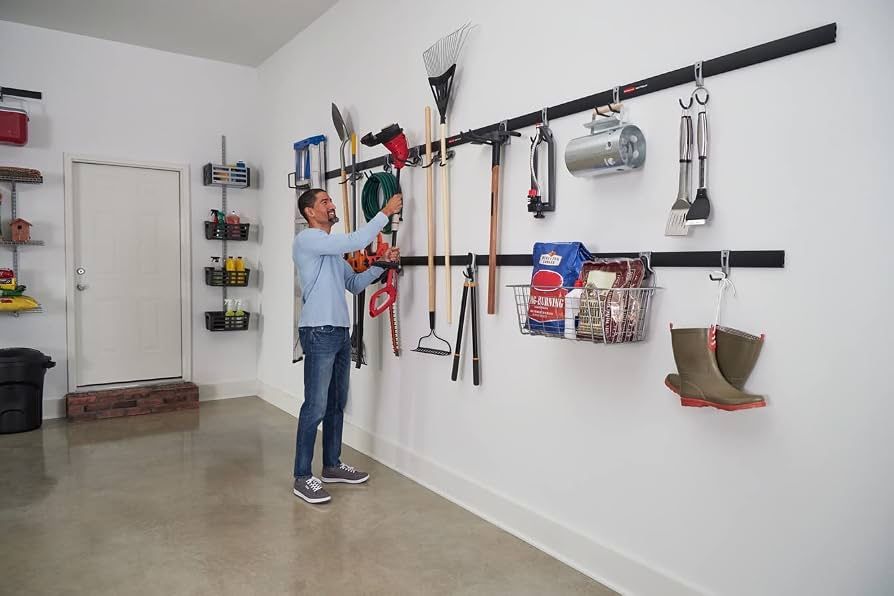Rubbermaid FastTrack Garage Storage System – Rail, Tracks, Hooks & Hardware