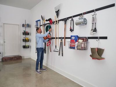 Rubbermaid FastTrack Garage Storage System – Rail, Tracks, Hooks & Hardware