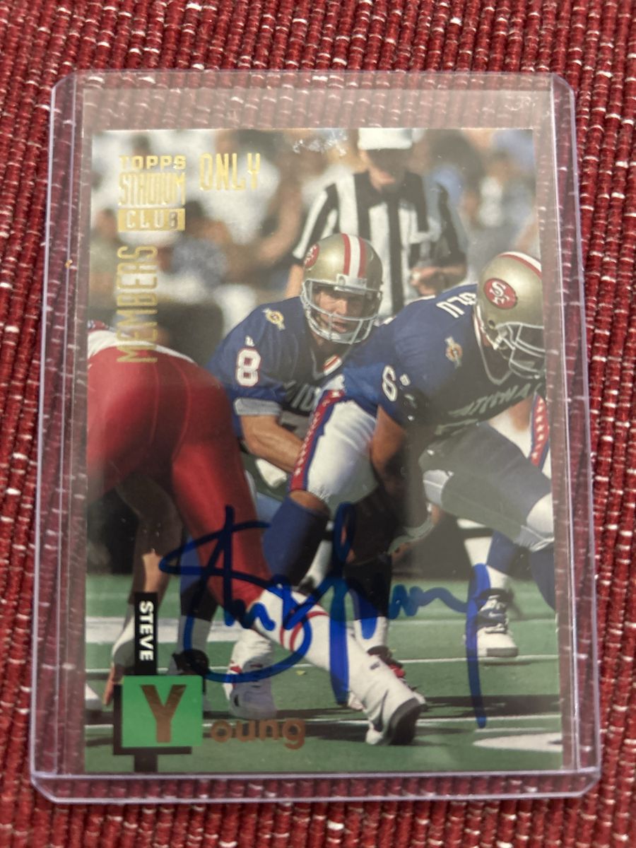 Hand Signed Autograph 1994 Topps Stadium Club Members Only Steve Young 49ers San Francisco Signed Football Card