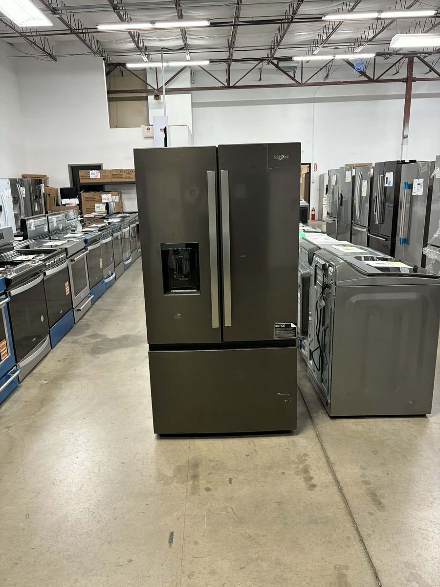 NEW WHIRLPOOL 30 C FT BLACK STAINLESS FRENCH DOOR