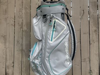 TaylorMade Women's Golf Bag Silver and Teal