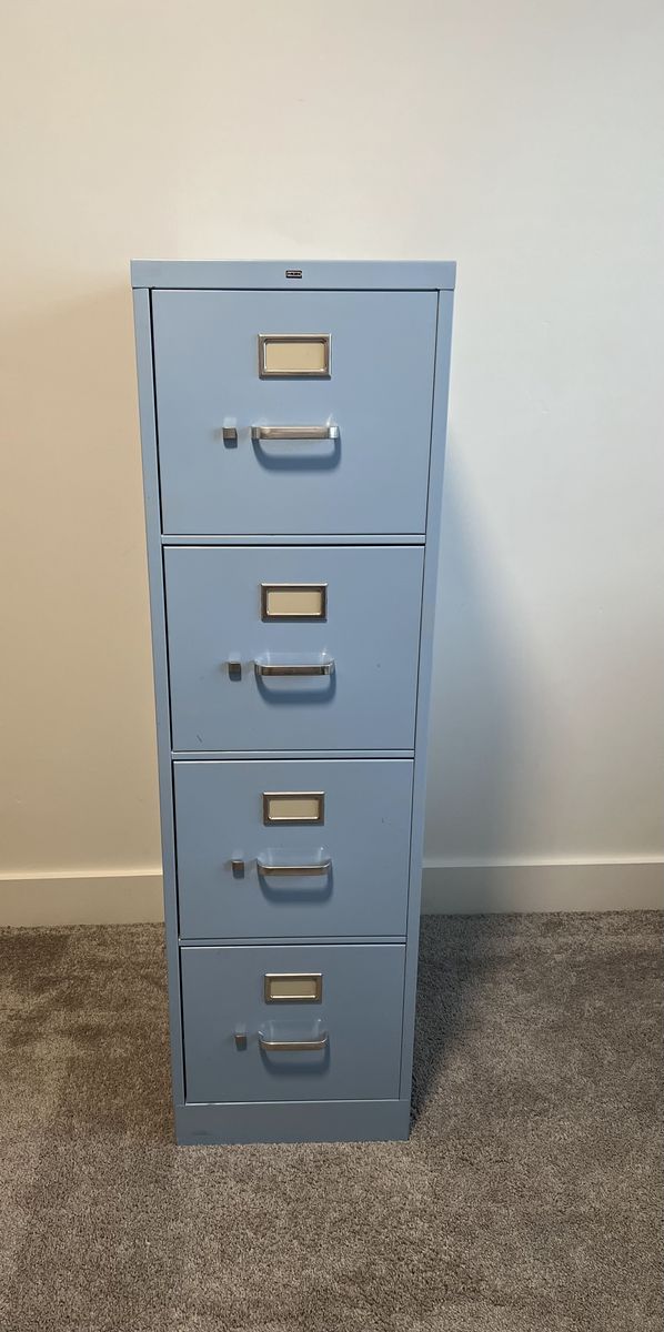 4-Drawer Metal File Cabinet - Letter Size