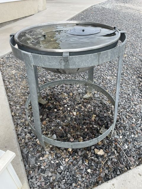 Bird Bath - Stainless Steel & Aluminum