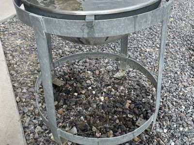 Bird Bath - Stainless Steel & Aluminum