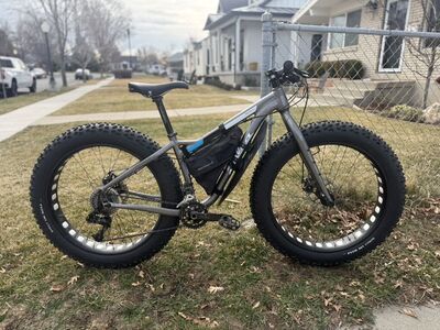 Small Salsa Blackborow Fat Bike W/ Frame Bag