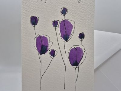 Hand-Painted Mother's Day Card