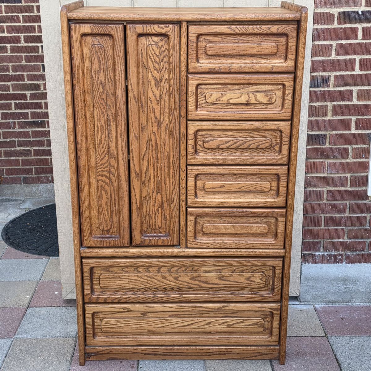 Vintage Oak Chifferobe