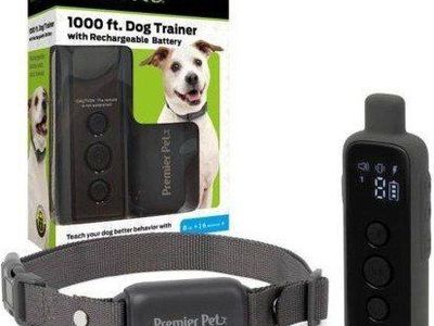 Premier Pet 1000 ft. Dog Trainer with Rechargeable Battery - Remote Training Collar System