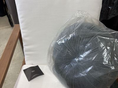 RH Laurel Dining Side Chair Cushion Rough N Rowdy Blanca Cushion Mesh Bottom Outdoor CUSHION ONLY