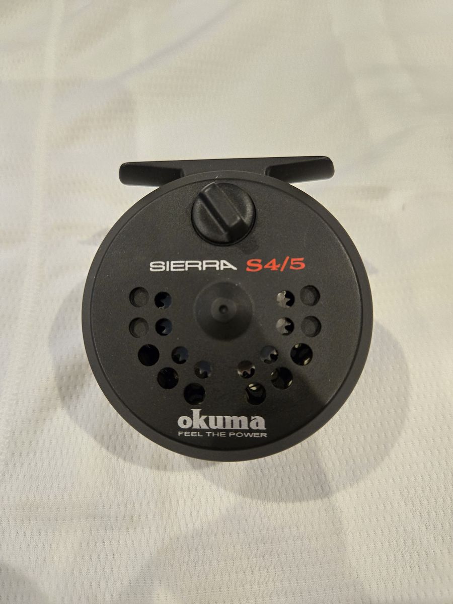 Never Used Okuma Sierra S4/5 Fly Fishing Reel with Line & Backing