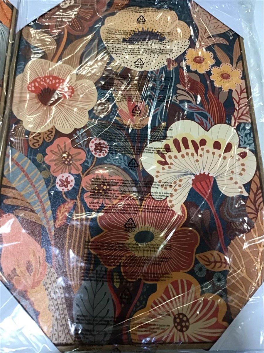 3-Panel Wild Flowers Wall Art 24x36