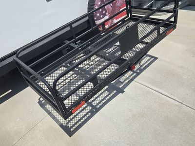 Heavy-Duty Swing-Away Hitch Mounted Steel Cargo Carrier With Waterproof Cargo Carrier Bag