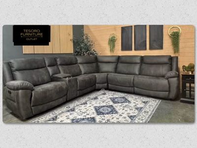 ZACHARY FABRIC RECLINER SECTIONAL