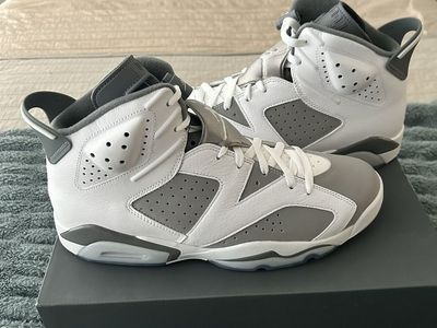 Nike Air Jordan 6 Retro Cool Grey White Sneakers Size 12 with Box
