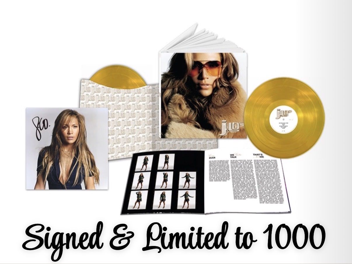 Jennifer Lopez-J.Lo-SIGNED 25th Anniversary Deluxe 2LP Set-X/1000- Hardcover Book-SEALED-Autographed