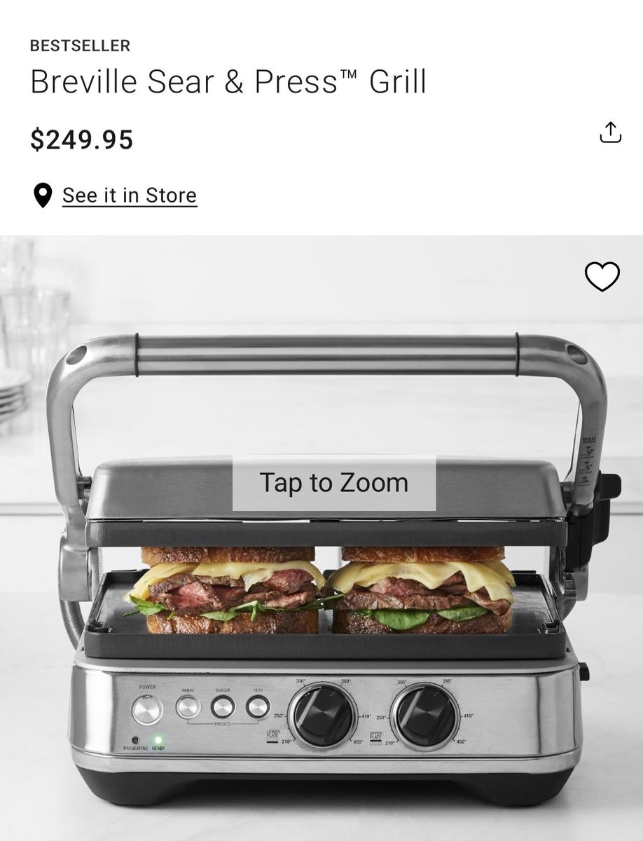 Breville Sear & Press Grill / New