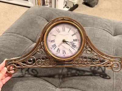 Sterling & Noble Ornate Bronze Table Clock