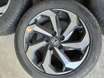 full set, 17" wheels and 215 55 r17 tires