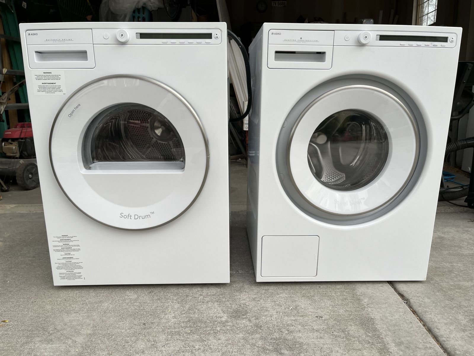 ASKO W208V.W.U Washer & T208V.W.U. Dryer