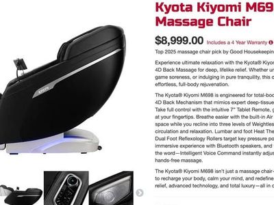Kyota Kiyomi M698 4D Massage Chair