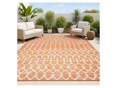 NEW JONATHAN Moroccan Geometric Indoor Outdoor Rub 5x8