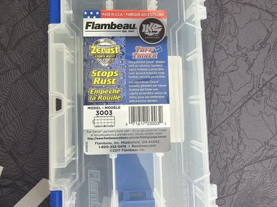 flambeau zerust tuff tainer fishing tackle tray