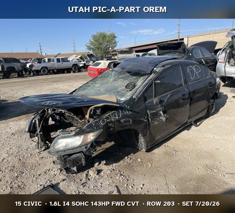 Just In! 2015 Honda Civic FB Parts - UTPAP Orem